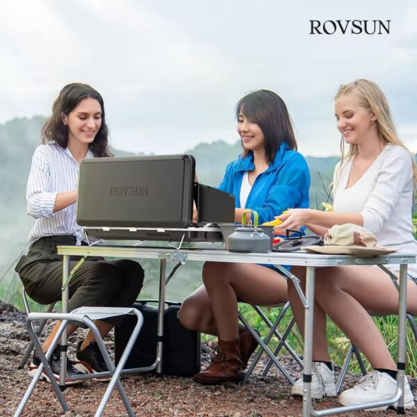 94dd00bc3d4f5740 ROVSUN 2-in-1 Portable Camping Stove with Grill