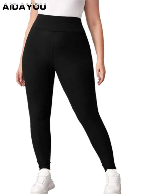 Fleece Lined Plus Leggings Thick Women Autumn Winter Big Size Pantyhose for Fat Girl Tight Compression Legging Pants 240119