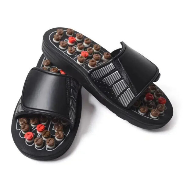94f400ddb7b48011 Acupoint Massage Slippers Therapy Massager Shoes For Feet Unisex Home Flip Flop Health Care Medical Rotating Foot Massager Shoes