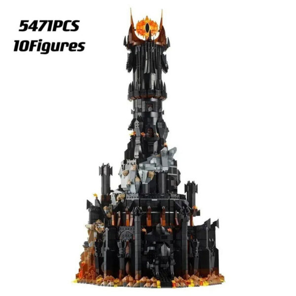 94fcb97220ed10ab 5471Pcs 2024 New 10333 Black Tower Dark Model Building Blocks Kit Bricks Creative MOC Toy for Boys Adult Birthday Gifts