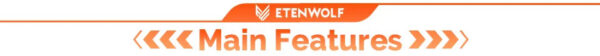 ETENWOLF ZEPHYR S3 Portable Tire Inflator 100% Duty Cycle 160 PSI Car Air Compressor 7800mAh For Cars Motorcycles Balls (New)