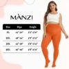 9517b736e05697df MANZI Women's 2 Pairs Control Top Pantyhose High Waist Plus Size Tights Ultra-Soft