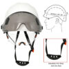 9523fc31f3d1f2a0 CE Construction Safety Helmet With Visor Built In Goggle Earmuffs For Engineer Hard Hat ANSI Industrial Work Cap Head Protection