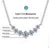 952ba63fc7fa1369 Moissanite Necklace for Woman Wedding Fine Jewely with Certificates 925 Sterling Sliver Plated 18k White Gold Necklace