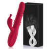 9543eb7cf378250b Rabbit Vibrator for Women Telescc Dildo Powerful G-Spot Vibrating Rotating Beaded Clit Stimulator Female Masturbator Sex Toys
