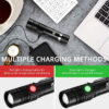 954ac4288e00eca8 High Power Led Flashlights Zoomable Camping Torch With T6 LED Lamp Beads Waterproof 4 Lighting Modes Multi Function USB Charger