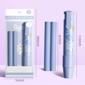 9551372313209414 4set Retractable Pushable Student Drawing Design Office Eraser No Crumbs Do Not Leave A Mark Creative Push Type