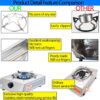 955a7a1d3b7f497d Single Burner Propane Stove 1 Burner 12000 BTU Auto Ignition Gas Stove with CSA Hose for Outdoor Cooking,Emergency