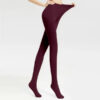 955b58fc42ad96e6 Women Socks 80D/120D Spring Autumn Thin Tights Elastic High Waist Silk Stockings Solid Color Slim Leggings Tear Resistant Pantyhose