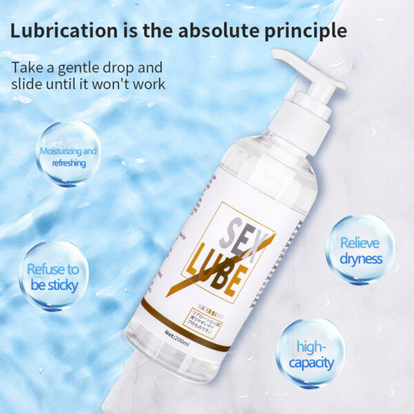9569fa842626a1a6 200ml Intimate Pleasure Body Erotic Water-Based Adult Sex Supplie Massage Oil Lubricant For Women Men