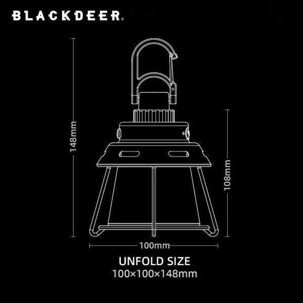 BLACKDEER Portable Camping Lights Rechargeable Led Light Trekking Lantern Emergency Bulb High Power Tents Lighting 4 Mode Lamp