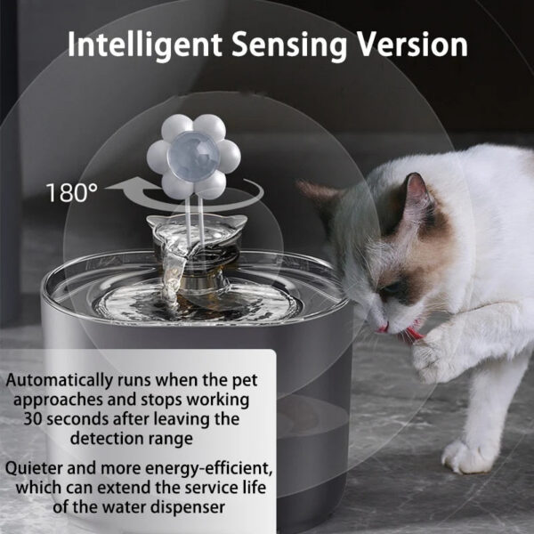 9574a07f456df24a Cat Fountain Auto Filter USB Electric Mute Dog Bowl Recirculate Filtring Drinker for Cats Pet Water Dispenser
