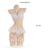Japanese Women Sex Lingerie Set Bdsm Clothing Lace Ruffle Sex Underwear Kawaii Costume Garter Maid Transparent Exotic Sleepwear