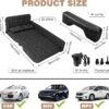 958b4fe201e26ecc Car Air Mattress Back Seat Inflatable Bed - Inflatable Thickened and Double SUV Air Mattress with Air Pump Portable Foldable Car Bed for Home Car Travel Camping-Black