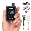 Mini Electric Pump with Digital LCD Pressure Gauge, Ultra Small 120 PSI Bicycle Air Pump, 500 mAh, Type-C