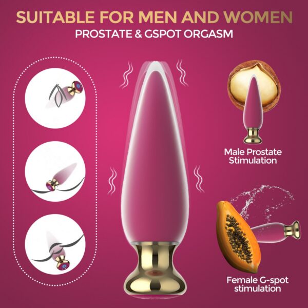Heseks Wireless Remote Sex Toy For Men Women Anal Plug Male Prostate Massage Vagina G Spot Dildo Vibrator Anus