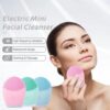 Electric Silicone Facial Cleanser Massager Ultrasonic Vibrator Skincare Massage Tool Beauty hine Vibration Cleaning Of Pores