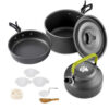 Cooking set Camping Cookware Travel Tableware Outdoor Picnic Set Teapot For 2-3 Peaple Non-stick pots assorted sets