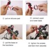 95a609a6ff9fa12b Metal Motorcycle Bike Phone Holder Aluminum Alloy Anti-slip Bracket GPS Clip Universal Bicycle Stand Support for All Smartphones