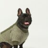 95ac30fae266ea44 Fuzzy Dog Pajamas, Winter Dog Clothes for Small Dogs Girl, Pet Onesie with Feet, Cat Outfit, Heather Grey, XS