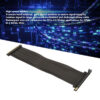 PCIE 4.0 X16 Riser 15.8in Vertical Mount Low Loss High Speed GPU Extension Cable Shielding Z690 RTX4090 for X570