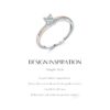 95b085f99a39e299 MODIAN 925 Sterling Silver Classic Wedding Elegant Ring Rose Gold Color Line Unique Metallic Contrast Design Jewelry For Women