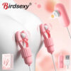Sucking Vibrating Nipple Clamp Tongue Licking Vibrator For Women Breast Massage Labia Clitoris Clip Stimulation Massager Sex Toy