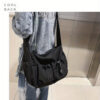95b4c76979ff58ac Kpop Nylon Crossbody Bag, Multi Pockets Shoulder Bag, Casual Messenger Bag For School Travel