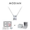 95c4f4fb33281eb4 MODIAN 6 Styles D Color Geometric Moissanite Necklaces 925 Sterling Silver Dazzling Pendant Necklace For Women Fine Jewelry