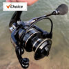 95d52b37f7c0e277 Quality Metal Spinning reel Spool Saltwater 5.2:1/4.7:1 High Speed Reel Waterproof Suitable for Pike Fishing1000-4000Sreies