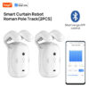 95d78e1ec723affc 1PCS Tuya Smart Curtain Robot, Roman Rod Track, APP Control,Single/Double (Works With Tuya Gateway For Remote Control)