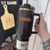 95dc8e09209b52ac New Chocolate Gold US STOCK Cosmo Pink Quencher H2.0 Co-Branded 40oz Mugs With Handle Insulated Tumblers Lid Straw Stainless Steel Coffee Valentines Day Cup