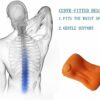 Compression Inflatable Camping Pillow, 19.2 "L Inflatable Pillow, Camping Inflatable Pillow, Camping Sleeping Inflatable Pillow (Orange)