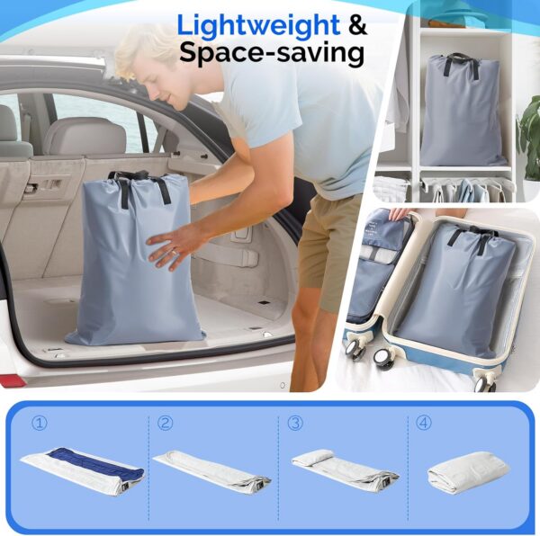 95df9e27bfe2945a VINGLI Twin Air Mattress with Built-in Pump, 18 Raised Blow Up Mattress with Soft Flocked Top, Leakproof Inflatable Mattress for Camping, Home, Guests,with Storage Bag