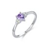 95e0fe9c2e24be9b MODIAN 925 Sterling Silver Water Drop Cocktail Ring Classic Prong Purple Cubic Zirconia Rings For Women Female Fine Jewelry