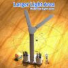 95e48b5c97791a76 LED Clock Table Lamp USB Chargeable Dimmable Desk Lamps 2 Heads 180 Rotate Foldable Eye Protection Desktop Reading Night Lights