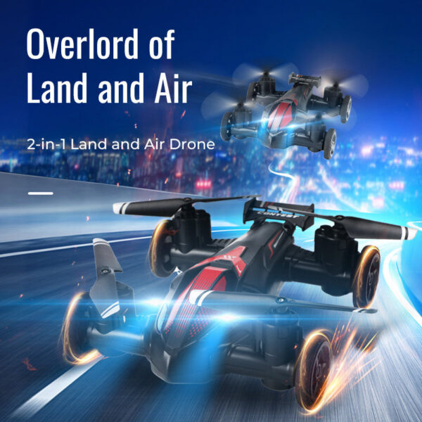 95e850de63ff5e4a JJRC H103 Land-Air Mini Drone Car Dual-Mode Remote Control Quadcopter Headless Altitude Hold 360° Flip RC Toy Gift for Kids