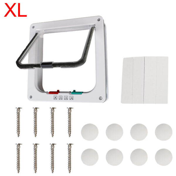 95f06514412ed0e4 ABS Plastic With 4 Way Lock Security Small Pet Supplies Puppy Safety Gate For Kitten Dog Cat Flap Door