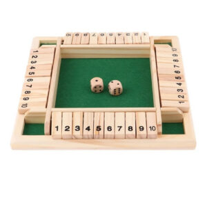 95f557e38f63cea4 Dee Four Sided 10 Numbers Shut The Box Board Game Set Dice Party Club Drinking Games for Adults Families