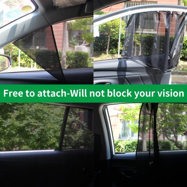 Ovege Shades Magnetic 2pcs Universal Car Screen Mesh Side Sun Shade Automotive W