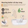 Rechargeable hearing aids seniors noise reduction ,Digital Amplifiers for Hearing Loss, with charging case.