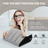 Inflatable Wedge Pillow Camping Cushions – Portable Folding Body Positioners Lightweight Wedge Pillow,Cushion for Yoga,Sleeping,Travel,Reading Lumbar Cushion for Back Pain and Pressure Relief