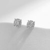 MODIAN D Color Moissanite Stud Earrings Round Cut Lab Created Diamond 925 Sterling Silver Silver Bridal Jewelry For Women Gifts