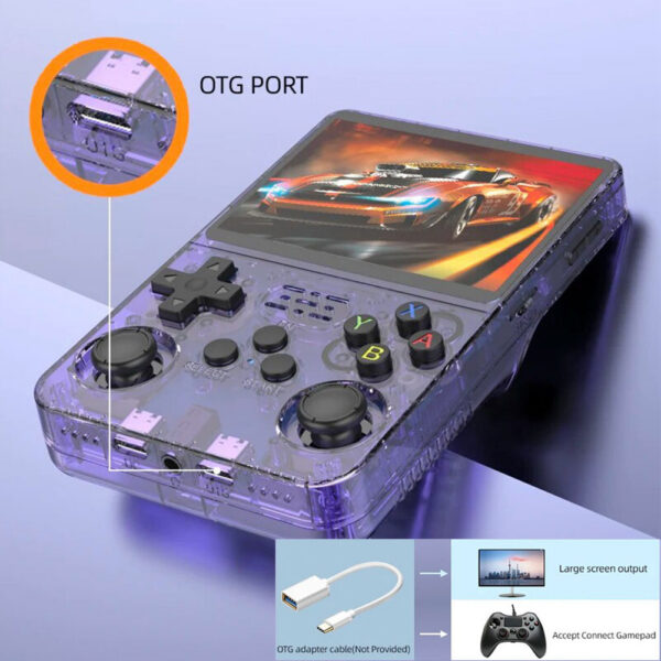 9609396188a95883 New Open Source R36S Handheld Game Console Linux System Pocket Video Player 3.5 Inch IPS Screen Classic Retro Gaming