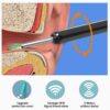 Wireless Visual Wax Removal Safe Endoscope Earpick with Camera 1080P Luminous Otoscope Ear Cleaning Tools