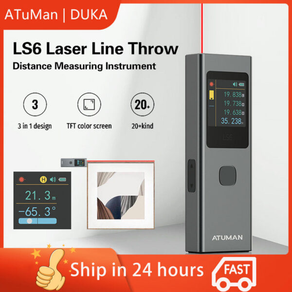 961c7e6dcabea989 DUKA ATuMan LS6 Level Rangefinder 40-meter Mini Distance Meter Angle Measuring Tools 62g Portable Laser Casting Instrument
