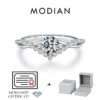 961e5b7f9081bab2 MODIAN Crown D Color Moissanite Ring Delicate Lab Diamond Ring 925 Sterling Silver For Women Wedding Engagement Jewelry