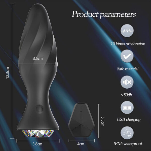 9637b3ae72591519 Dia Anal Sex Toy Men Women Wireless Remote Control Threaded Butt Plug Stimulate Orgasm For Couple Flirting