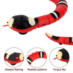 964c4df5e72d3874 Smart Sensing Toys Interactive Automatic Eletronic Snake Cat Teaser Indoor Play Toy USB Rechargeable for Cats Kitten
