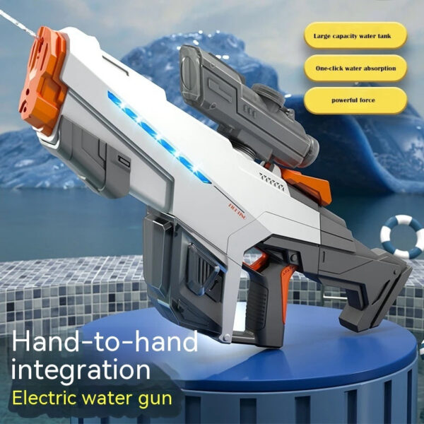 Fully Automatic Suction Gun Electric High Pressure Blaster Summer Outdoor Beach Pool Battle Party Water Toy